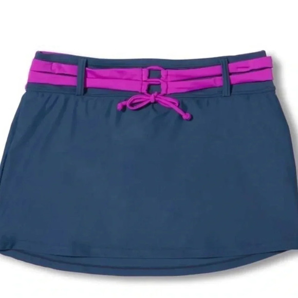 Plus Size Free Country Drawstring Swim Skirt - Picture 1 of 14
